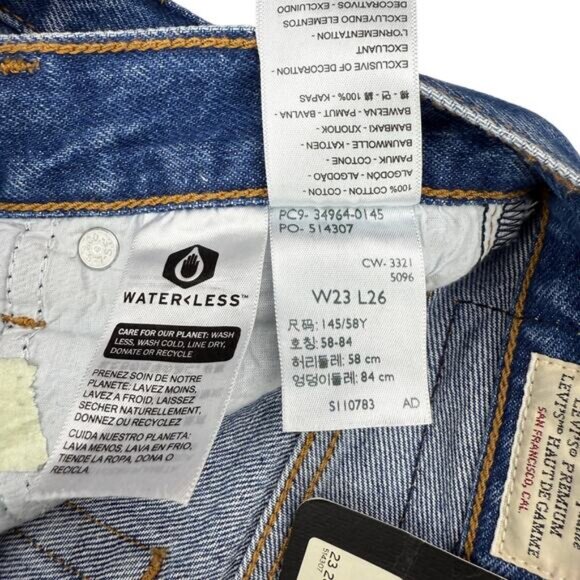 NWT LEVI'S Premium Wedgie Straight 23 X 26 Oxnard Drive - Picture 7 of 10